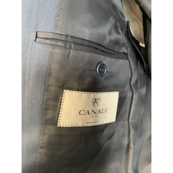 Canali Mens Navy Wool Suit 2-Piece Set 40R Italy L13290/37 Classic - Picture 12 of 16